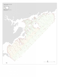 Image of Figure A4.1. Line number of seismic profiles collected as part of the Nahant to Gloucester mapping project.