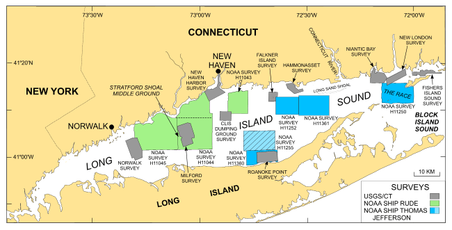 Figure 1. Map showing location of NOAA survey H11255 