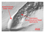 Figure 24. Detailed planar view of the multibeam DTM showing a barchanoid sand wave northwest of Great Gull Island.