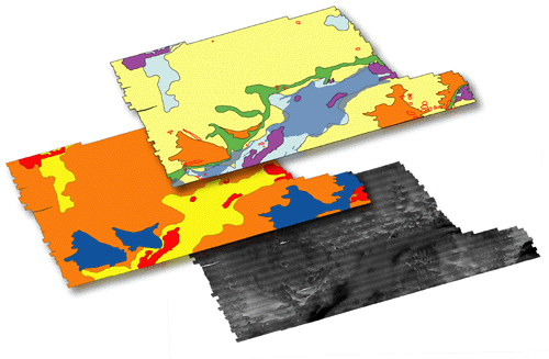 Images of sidescan sonar and interpretations from NOAA Survey H11321