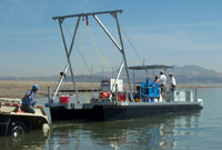photo of UNLV Coring Barge