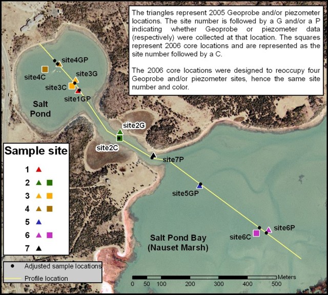 Figure 3 showing drill site locations.